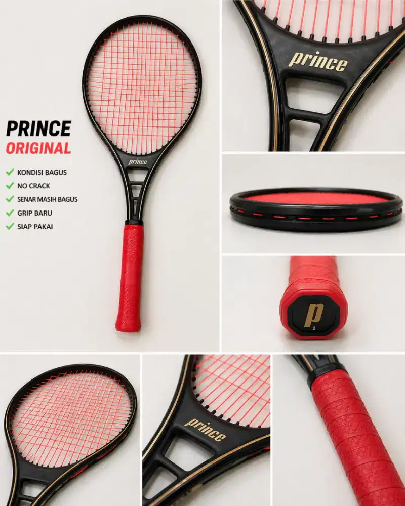Raket Tenis Prince Original Bekas Mulus Siap Pakai