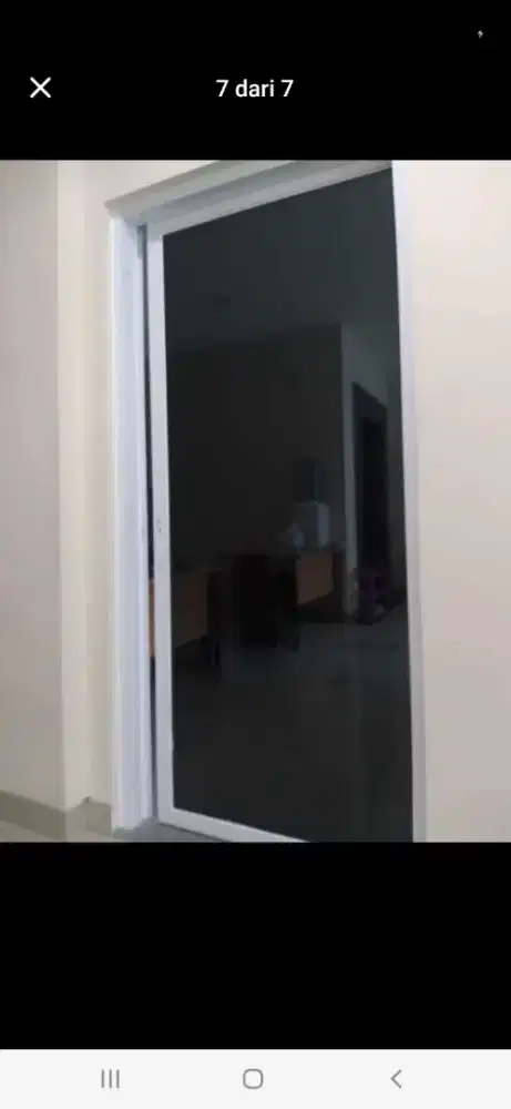 Pintu sliding aluminium T210cm L90cm harga kepasangnya 2,3 jt / unit