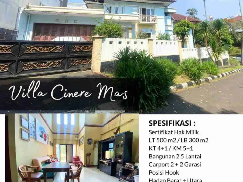 Di jual rumah luas murah di villa cinere mas