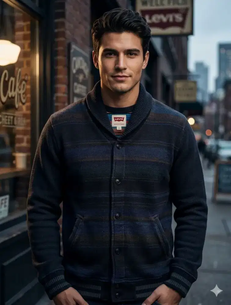 LEVIS KNITWEAR LETTERMAN VARSITY JACKET