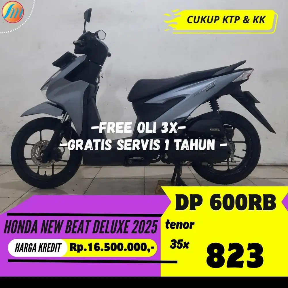 DP CUKUP 600RIBU KREDIT HONDA NEW BEAT DELUXE 2025 SEKEN BERGARANSI
