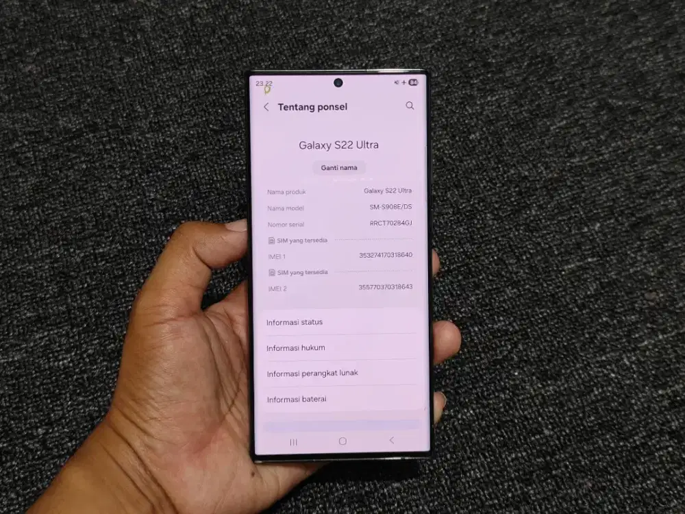 Samsung Galaxy S22 Ultra 5g 12/512 Resmi Indonesia