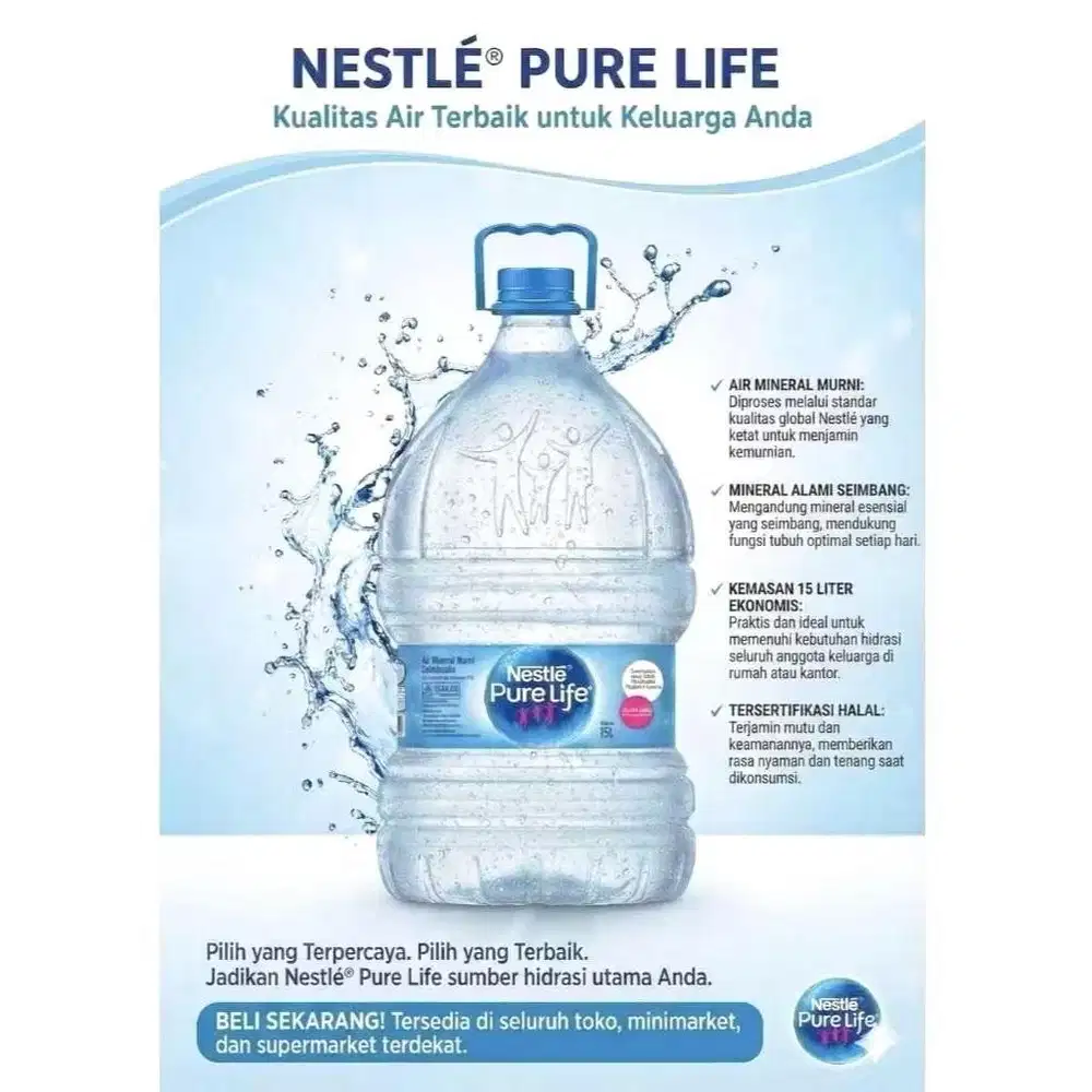 Nestle purelife galon 15L