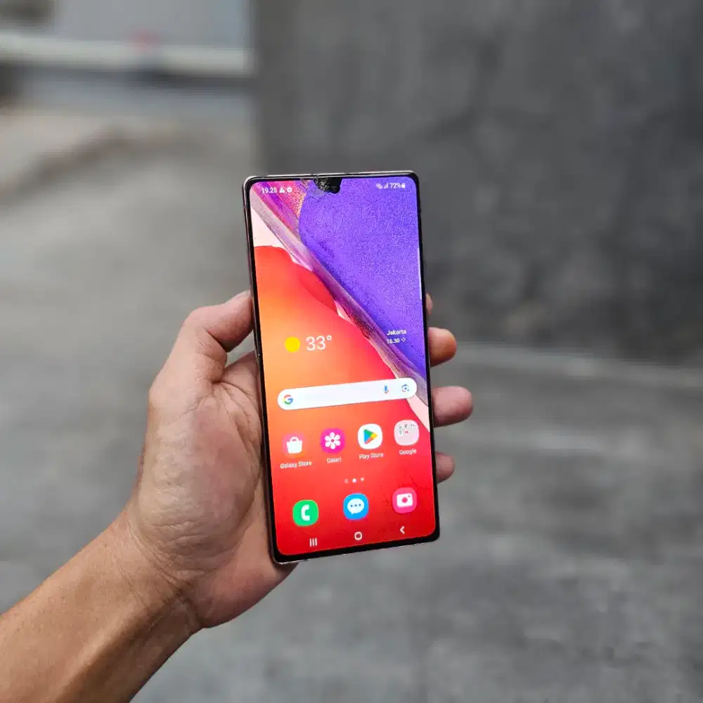 SAMSUNG GALAXY NOTE 20 SEIN 8/256 GB MINUS RETAK TOMPEL FUNGSI NORMAL