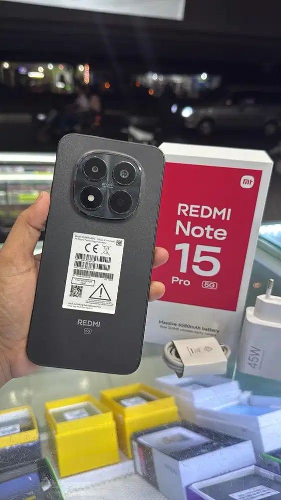 REDMI NOTE 15 PRO 5G RAK 16/256 LENGKAP,SUPER MULUS 1 BULAN PAKAI