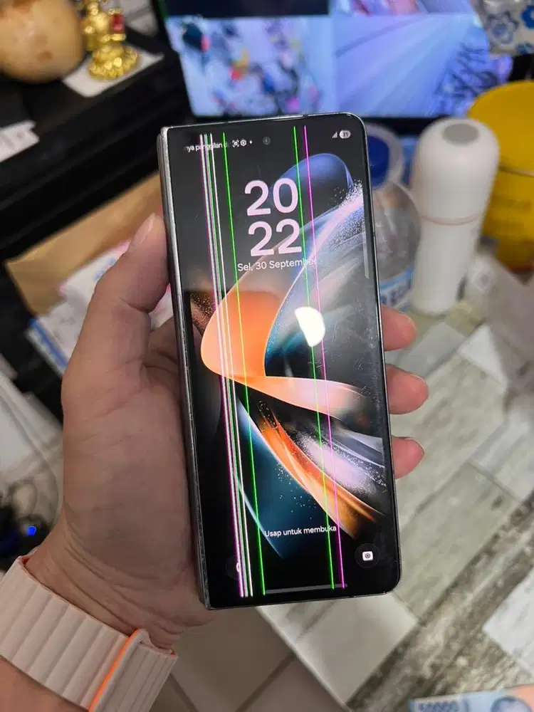 Samsung z fold 4 minus lcd dalam mati lcd luar garis harga net aja