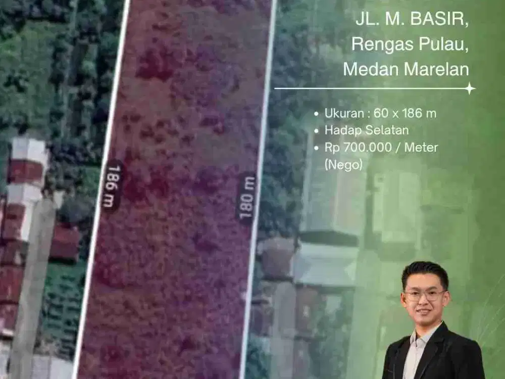 DI JUAL CEPAT TANAH DI JL M BASIR MEDAN MARELAN