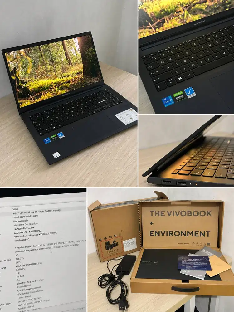 Laptop Gaming RTX 3050 i5 Gen 11 RAM 16GB SSD 512GB mulus
