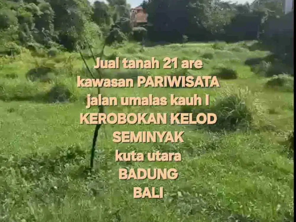 jual tanah umalas 21are area villa