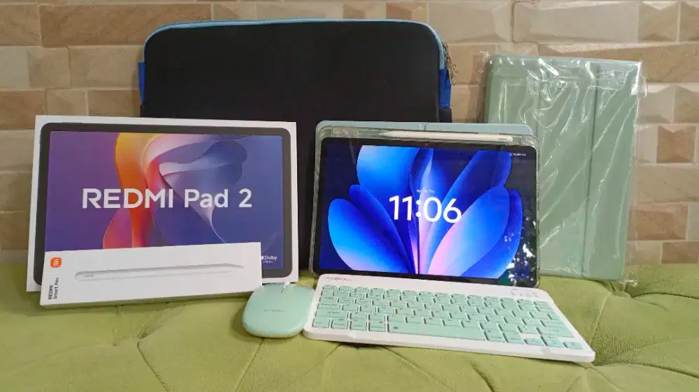 Xiaomi Pad 2 4/128 + Pensil Ori + Box + Charger + Keyboard + Casing