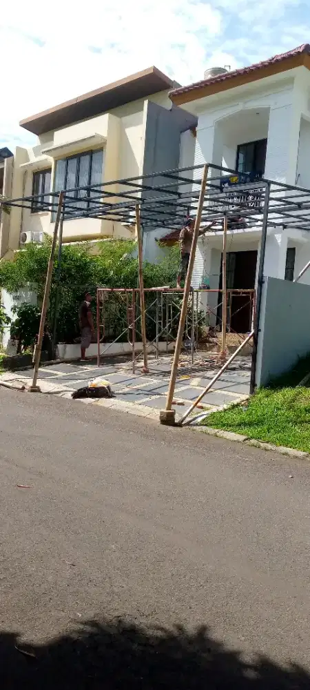 PEMASANGAN KANOPI DAN PLAFON PVC GYPSUM