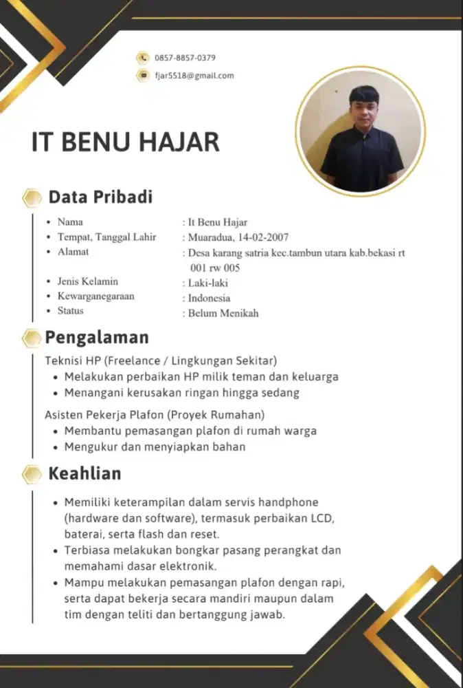 Permisi saya sedang mecari pekerja an