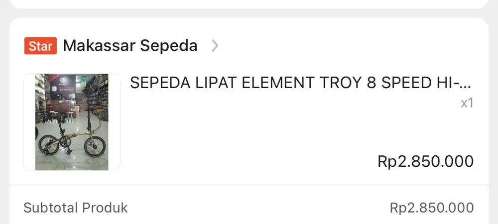 Sepeda Lipat Element 16Inch