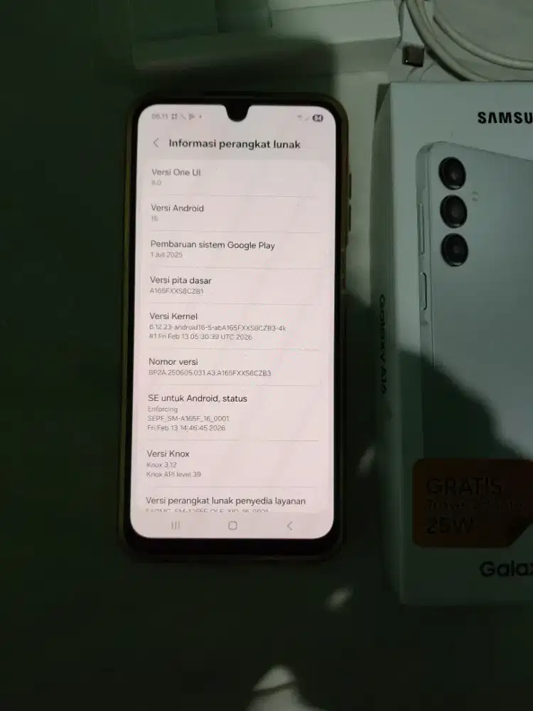 Jual hp Samsung a16 RAM 8/128