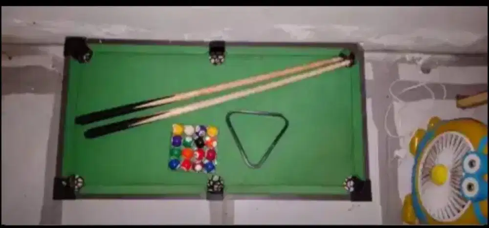 Meja biliard mini panjang 70 cm seken bisa barter flashdisk