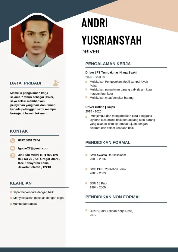 Haloo saya mencari pekerjaan sudah 2 bulan tidak bekerja