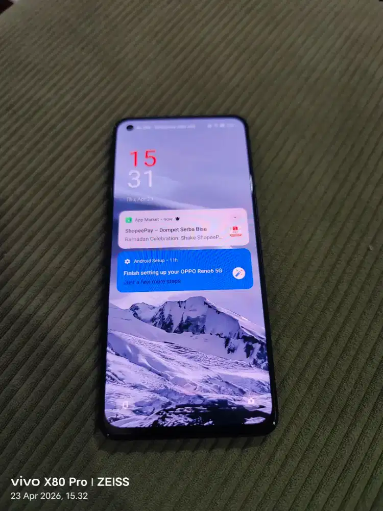 Oppo Reno 6 5G ram 8/128gb Unit only ex gra resmi siap pakai HArga Pas