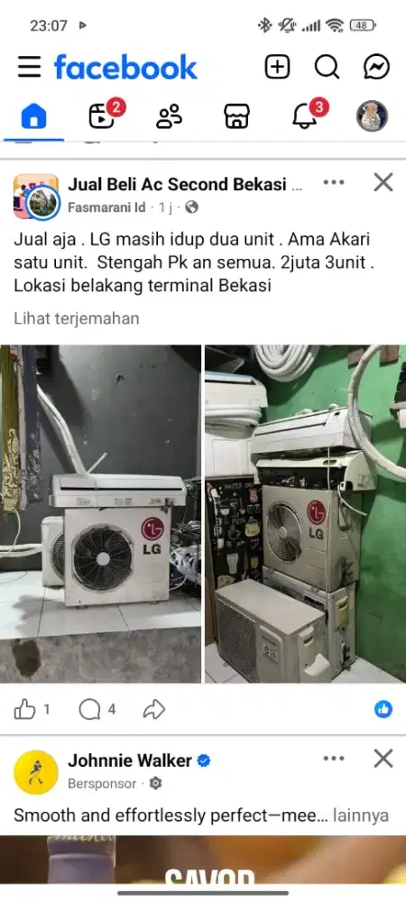 Terima AC bekas dan jual beli