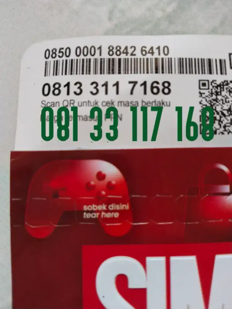 Perdana simpati 11 Digit cantik ilu fa 168