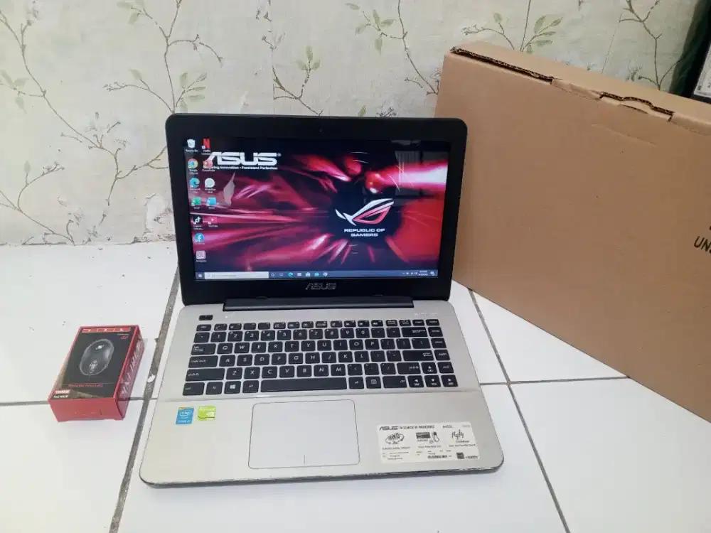 Di Jual Cepat Laptop Asus x455L, core i3 gen 5, ram 8, normal