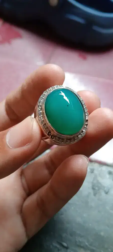 Batu bacan Ring Perak