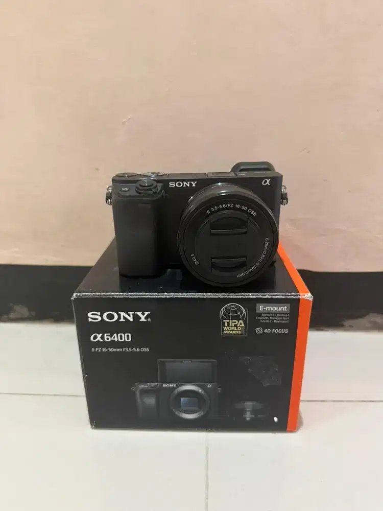 Sony A6400 Fullshet box mulus likenew lengkap
