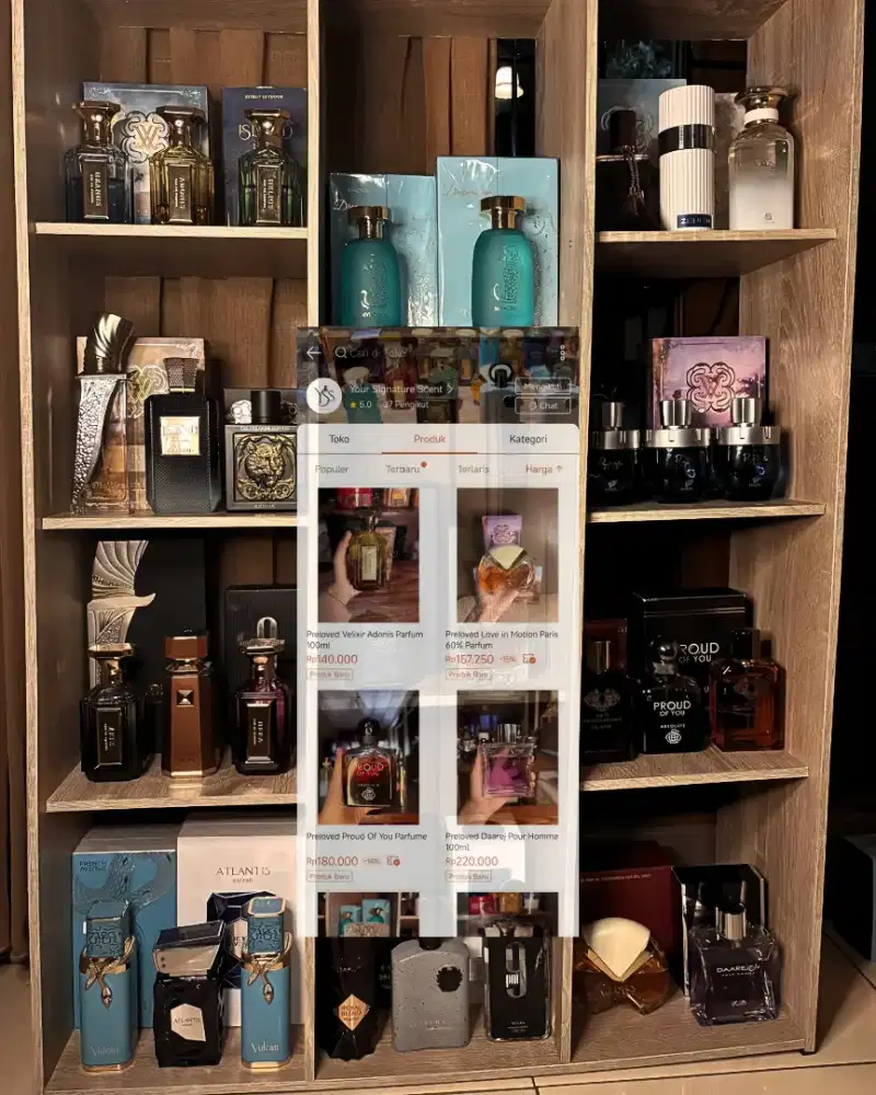 Preloved parfum Lokal & Timur Tengah