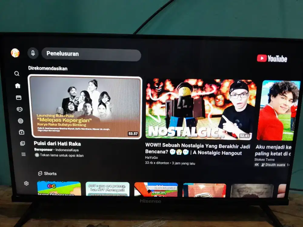 Dijual Smart TV Hesense 32 Inc