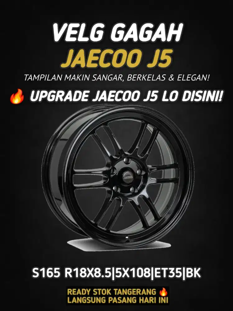 Velg SSW S165 R18 5x108 ET35 Black Cocok Jaecoo J5 Ready Tangerang