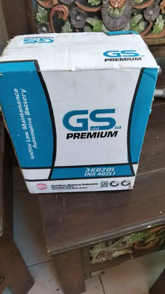 Aki basah GS premium 36b20L, 12V - 35 AH