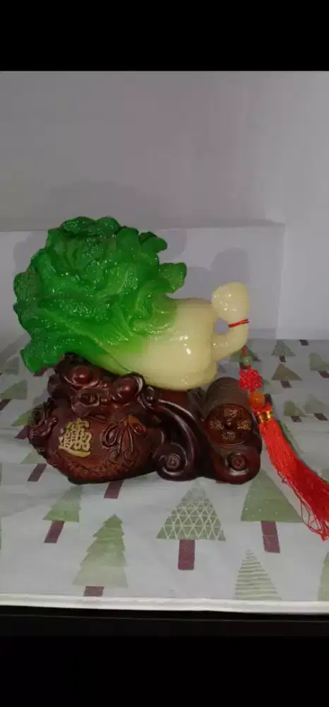 Jual hiasan meja Giok Hijau sayur