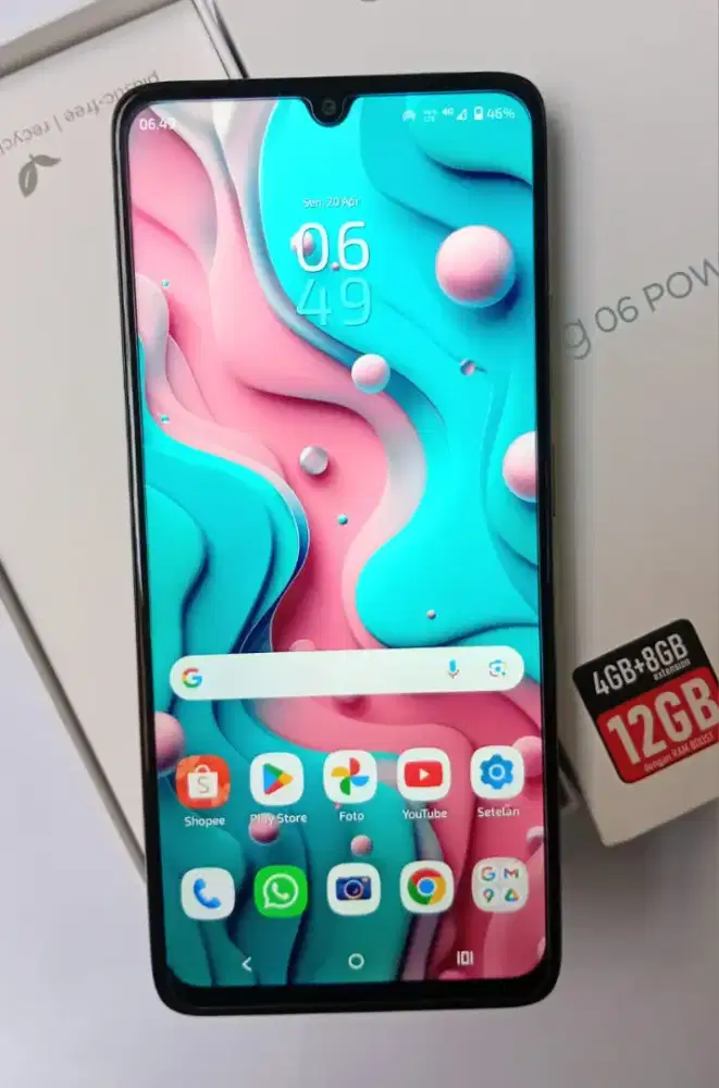 Motorola G06 Power Ram 4+8/128 kamera 50MP, batre 7000mAh (Fullset)