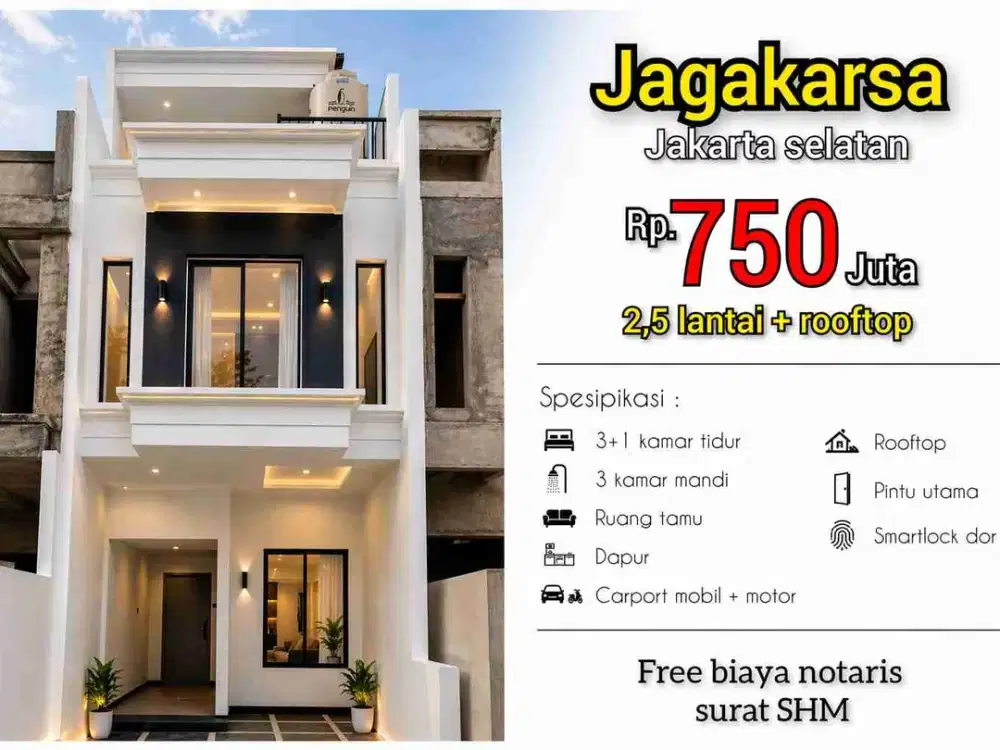 Dijual! Rumah Modern Classic di Jagakarsa under 1M-an, Fast Indent