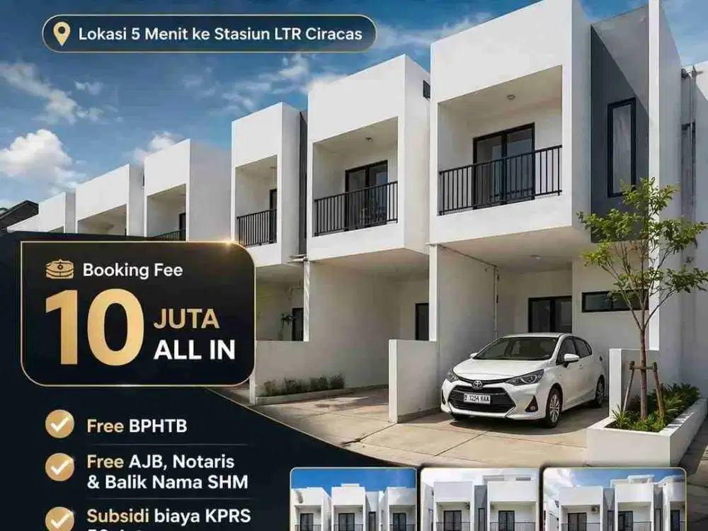 RUMAH NEW 2 LANTAI READY SIAP HUNI DI CIRACAS, JAKARTA TIMUR