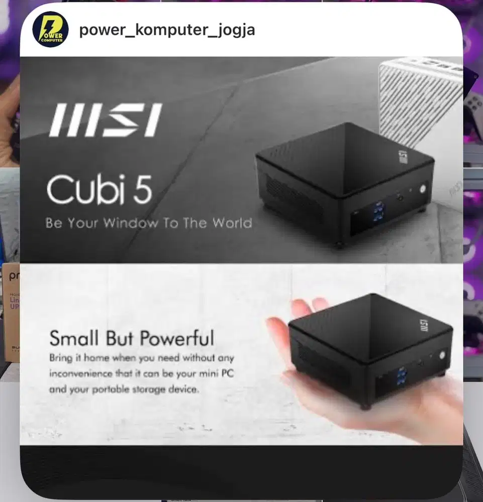MSI MINI CUBI 5 12M - i5-1235U 8GB 512GB NVME Win 11 new box