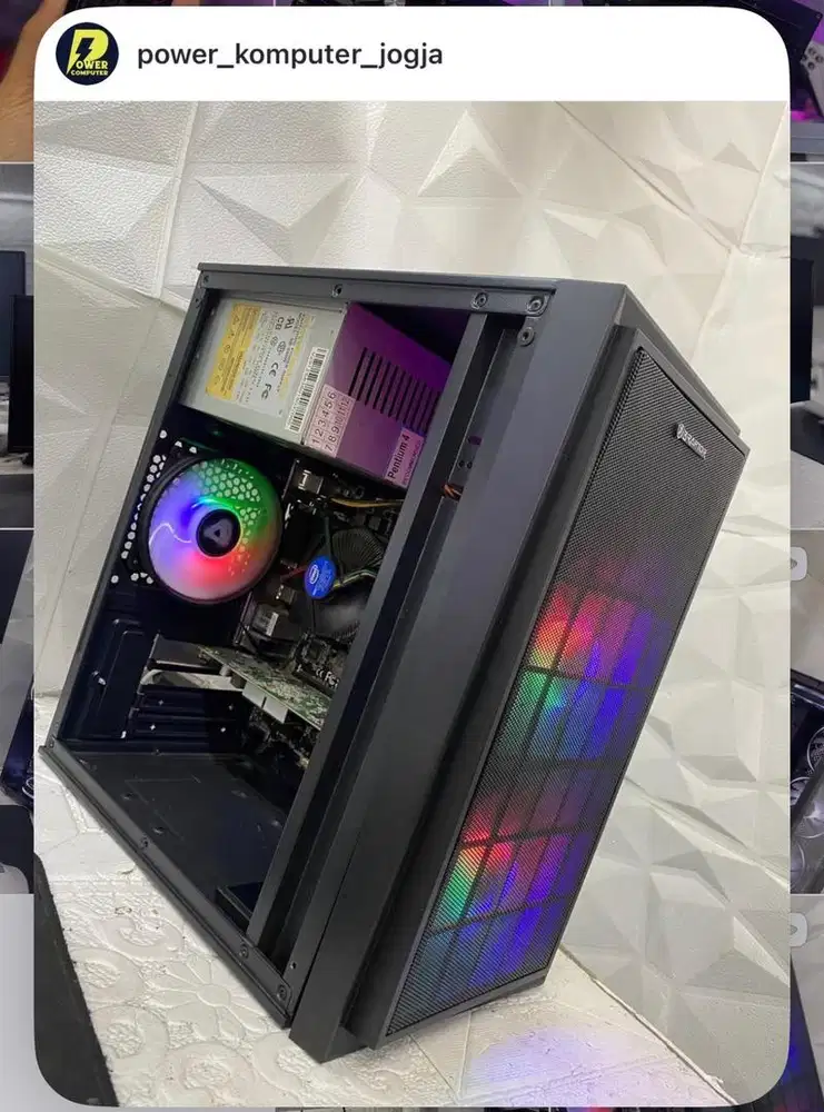 PC intel gold g3450 ssd 256gb ram 4gb vga 1gb wifi psu 400w garansi