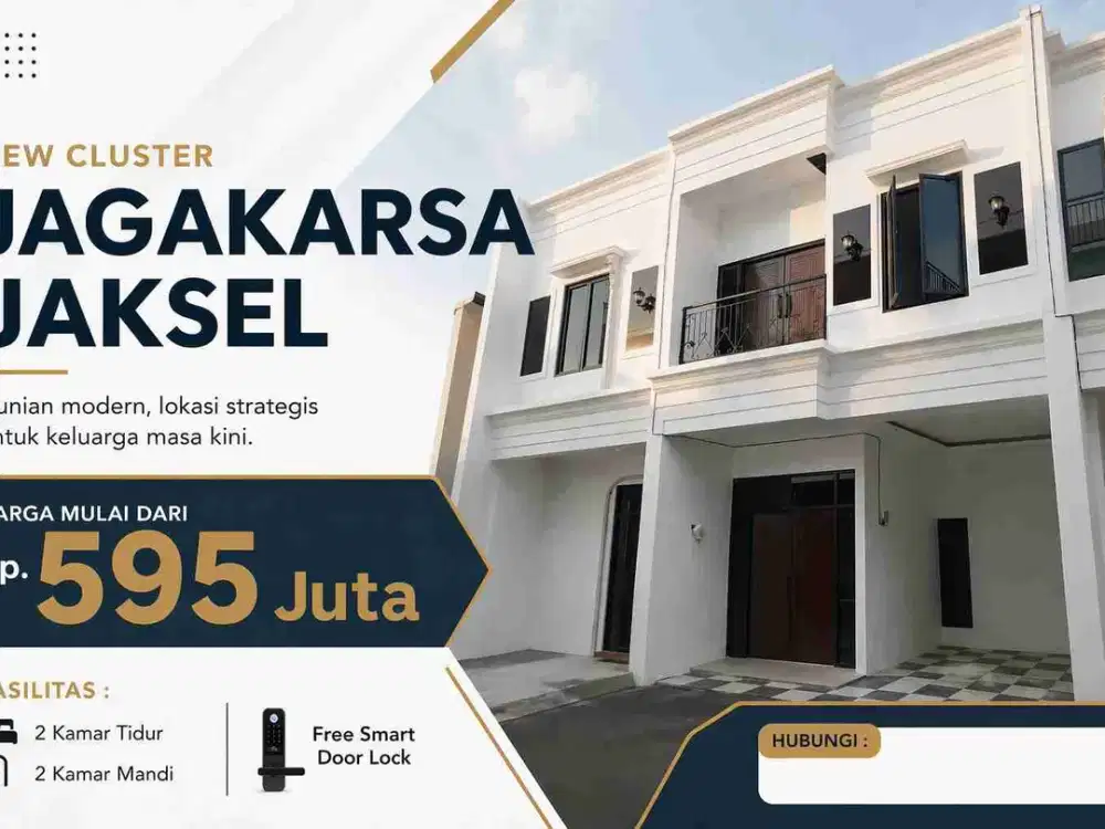 Dijual, Rumah 2 Lantai Modern Classic hanya 500Jutaan di Jagakarsa