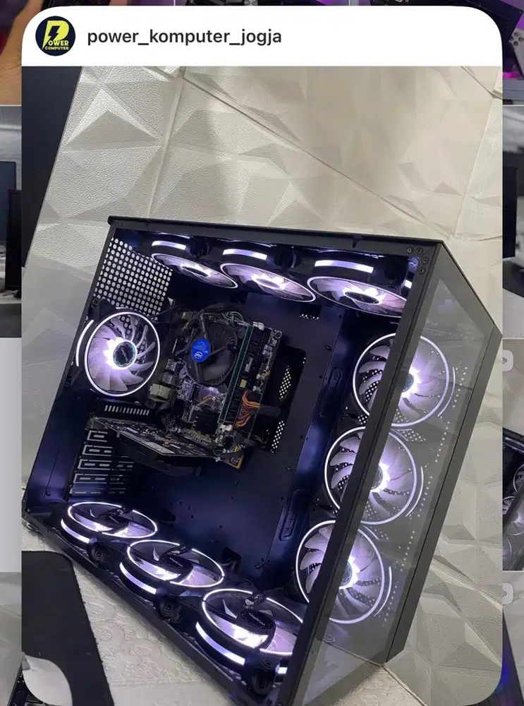 PC intel i5 4590 ram 10gb ssd 128gb vga gt1030 2gb case+fan hedon free