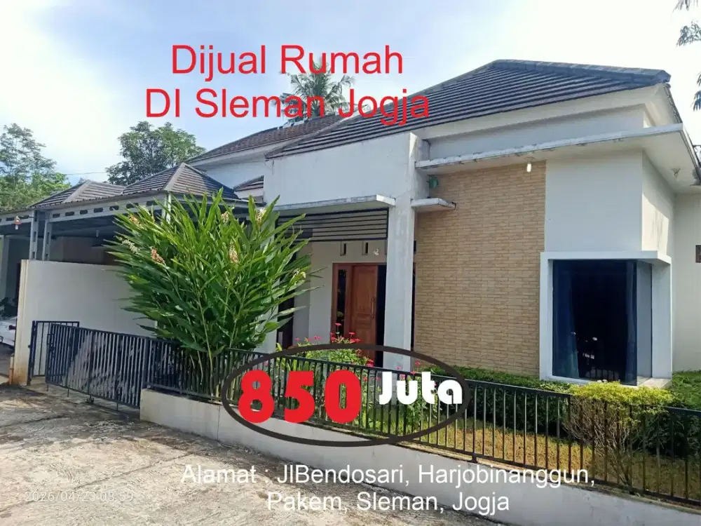 Rumah Dijual Jogja, Pakem, Sleman dekat Kampus Uii Jalan Kaliurang Km14, Jalan Palagan Tentara Pelajar Km14