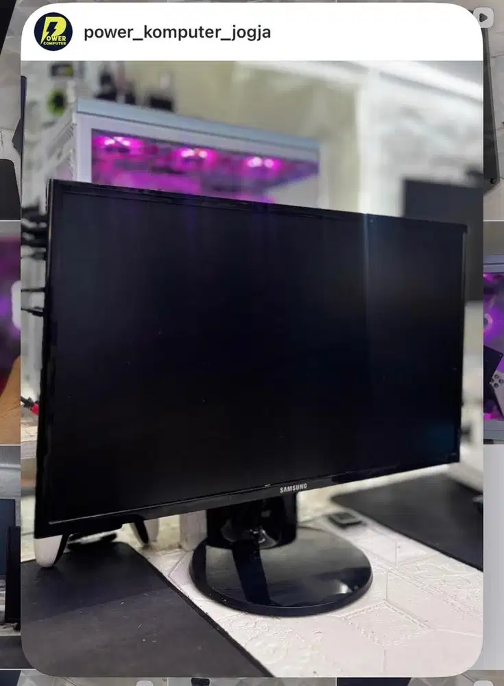 Monitor Samsung 24 inch LED FHD 75Hz VA Mulus Segel Lengkap Kabel