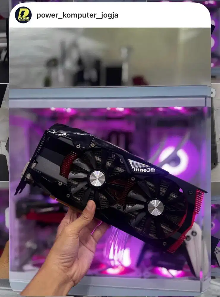 Vga Gtx 1070 8Gb Inno3d dari baru bukan ex mining siap pake