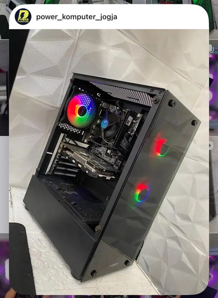 PC intel i5 6400t ram 8gb ssd 128gb vga 2gb ddr5 psu 500w wifi ada