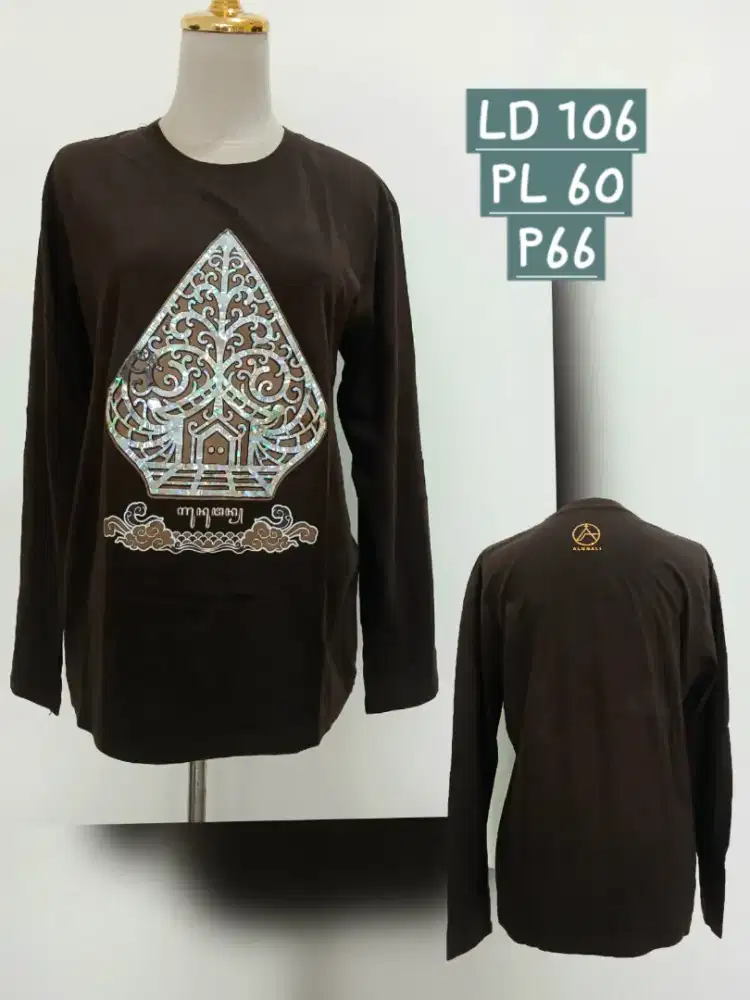 Kaos polos unisex lengan panjang sweater sablonan Jogja Alunali sz L