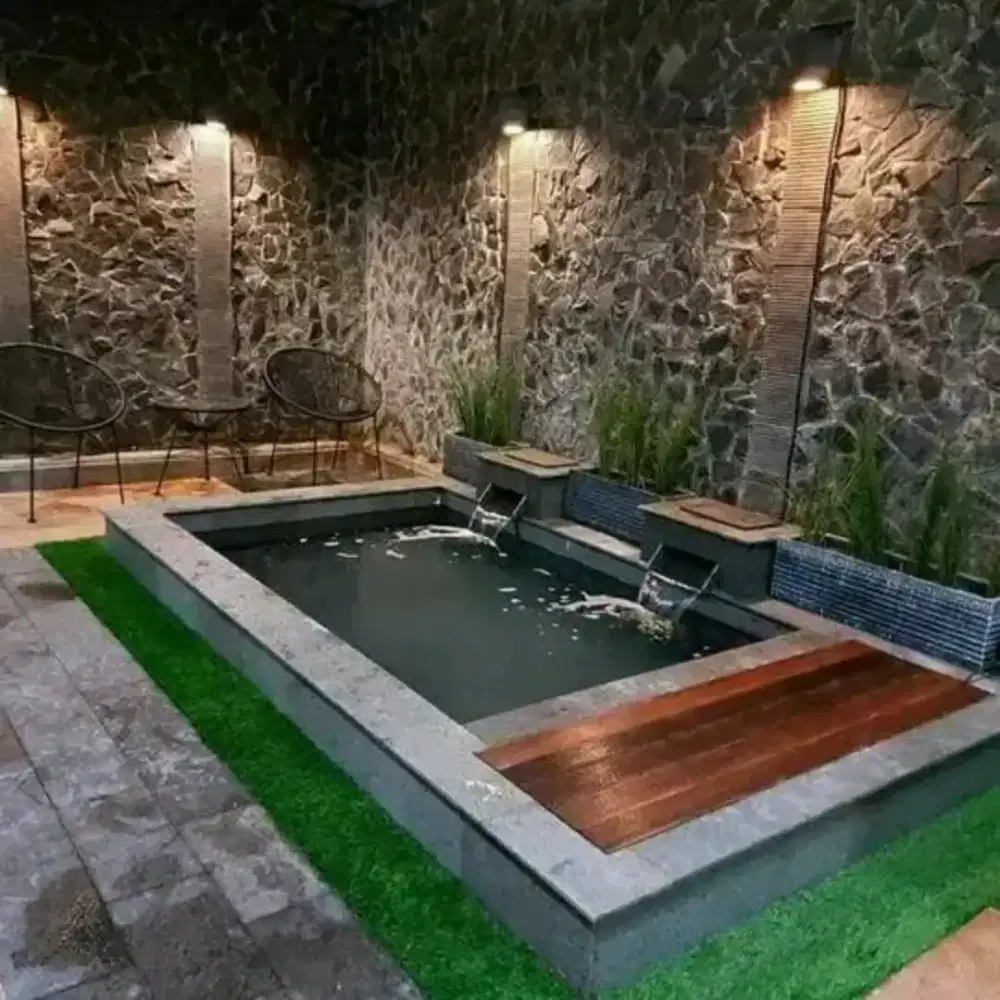 Tukang taman dan kolam koi