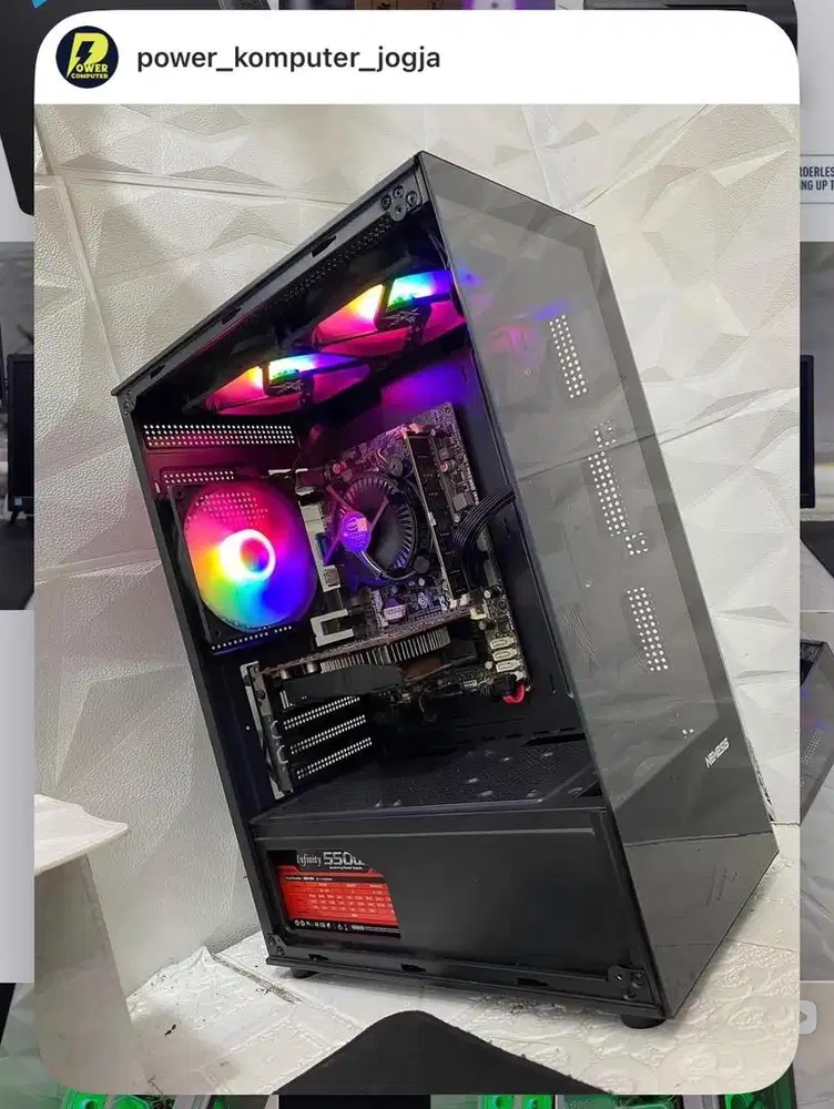 PC intel i5 2500 vga gts250 1gb ram 4gb ssd 256gb wifi ada bisa upgrad