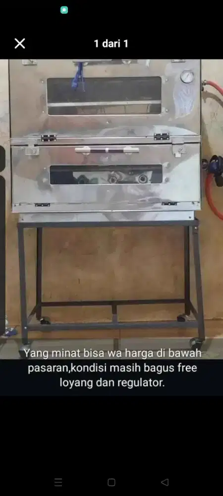 Oven gas stainless steel 2 pintu