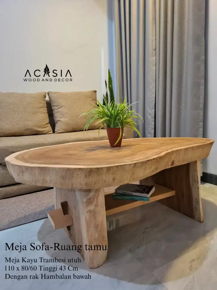 Meja kayu untuk ruang tamu meja teras
