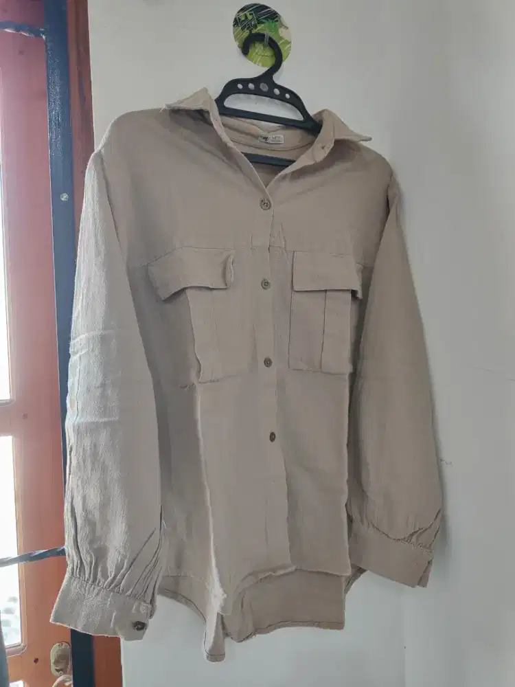 Kemeja wanita cokelat