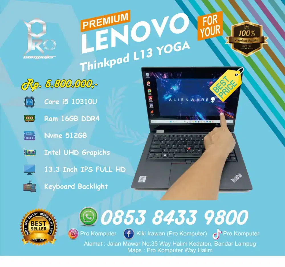 LENOVO L13 YOGA Touchscreen 2in1 Prokomputer
