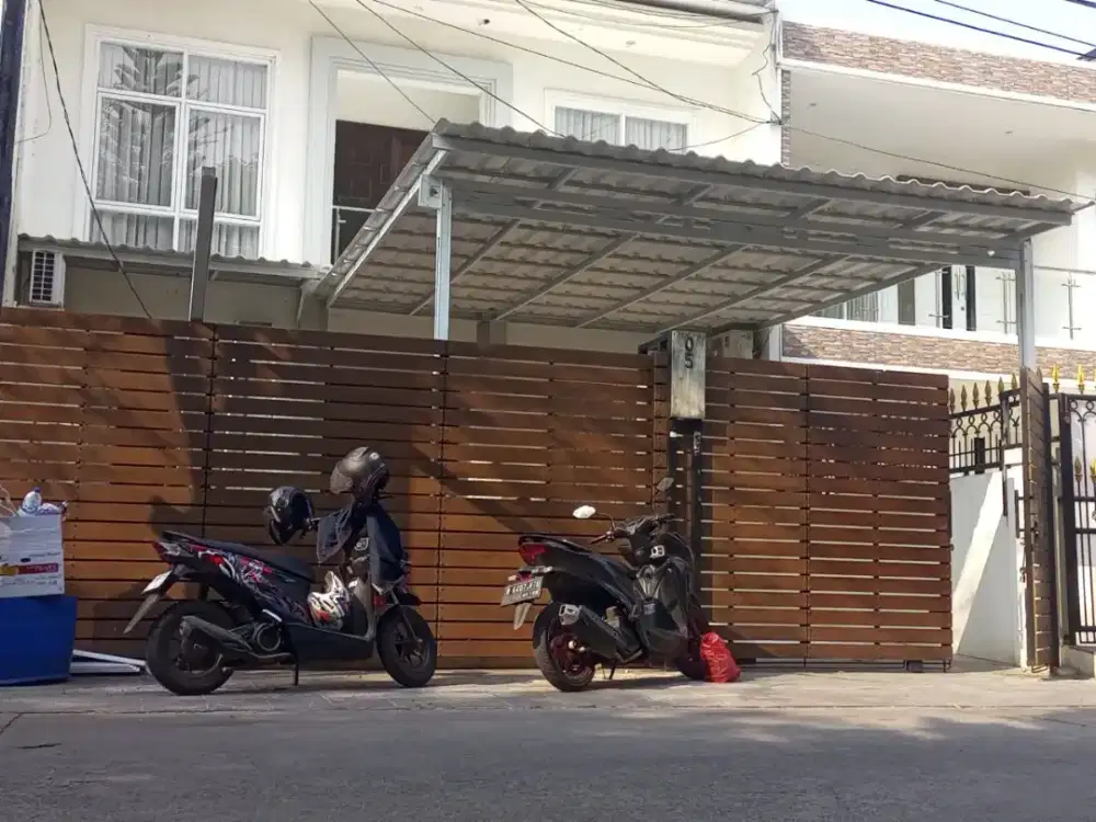 Kanopi Baja Ringan Atap Alderon Dobel